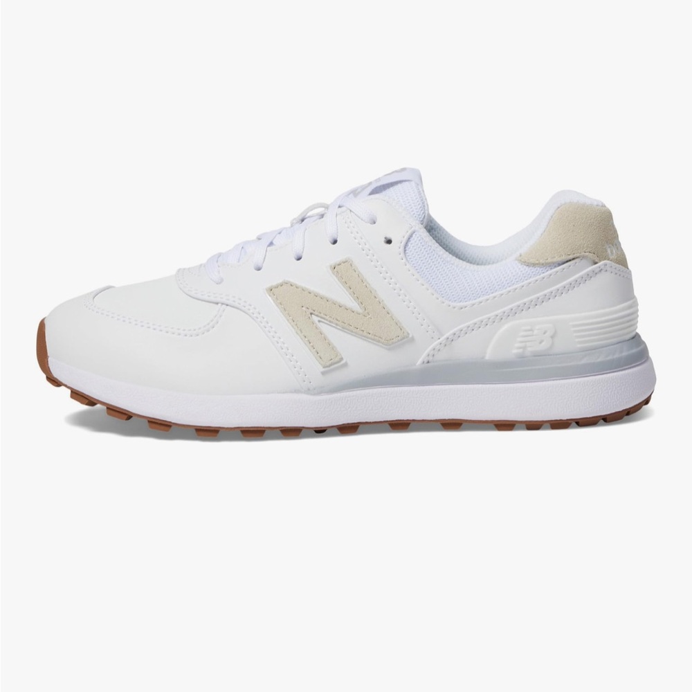 New Balance White and Cream golf shoes - Picture 5 of 9